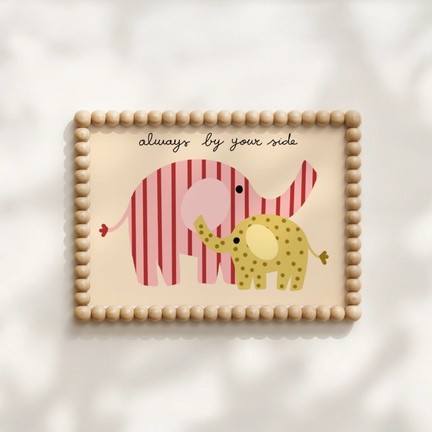 Always By Your Side Nursery Print, Girls Room Decor