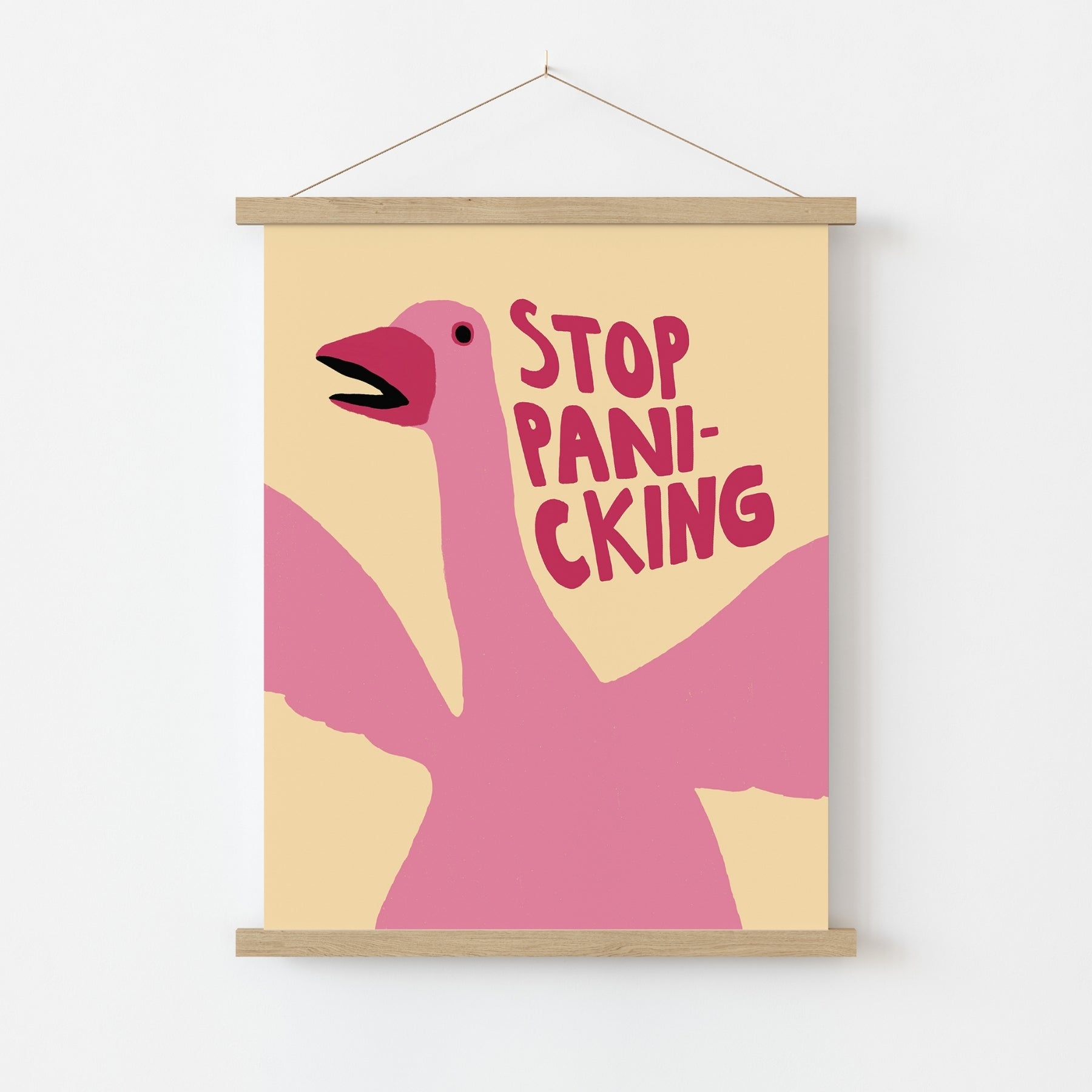 Stop Panicking Wall Art – Funny Goose Poste