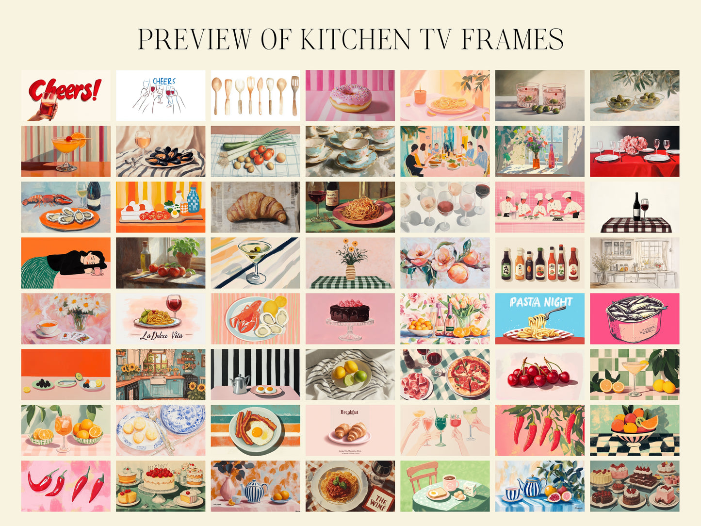 Kitchen Decor, over 170 Frame Tv