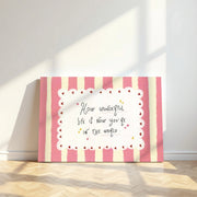 Whimsical Girl Quote – Nursery & Kids Canvas Wall Art