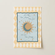 Celestial Moon & Sun – Nursery & kids wall art