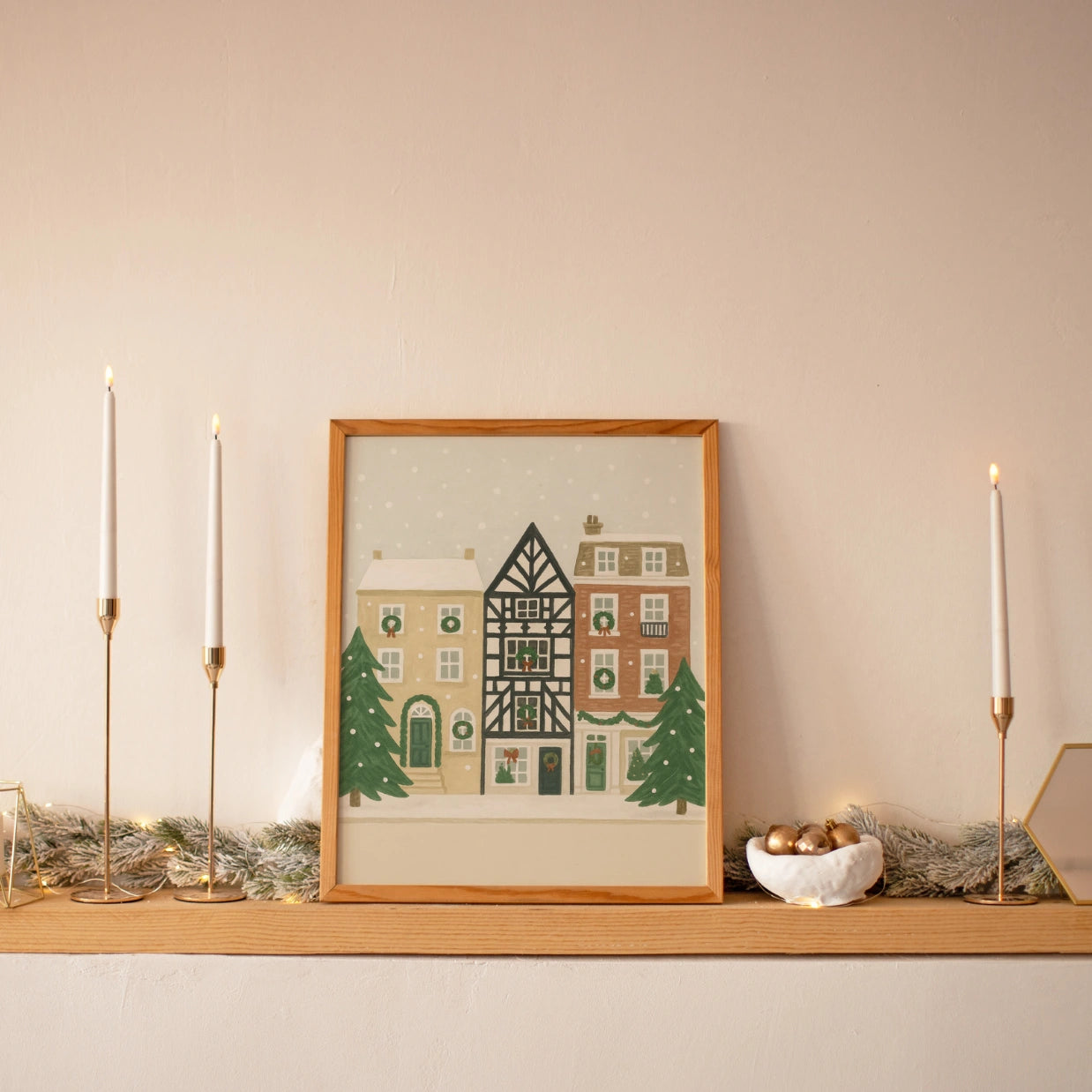 Christmas Village Wall Art