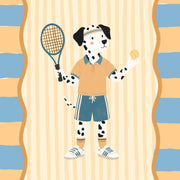 Cute Tennis Dog – Affiche pour enfant