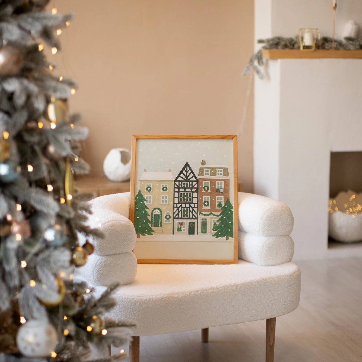 Christmas Village Wall Art