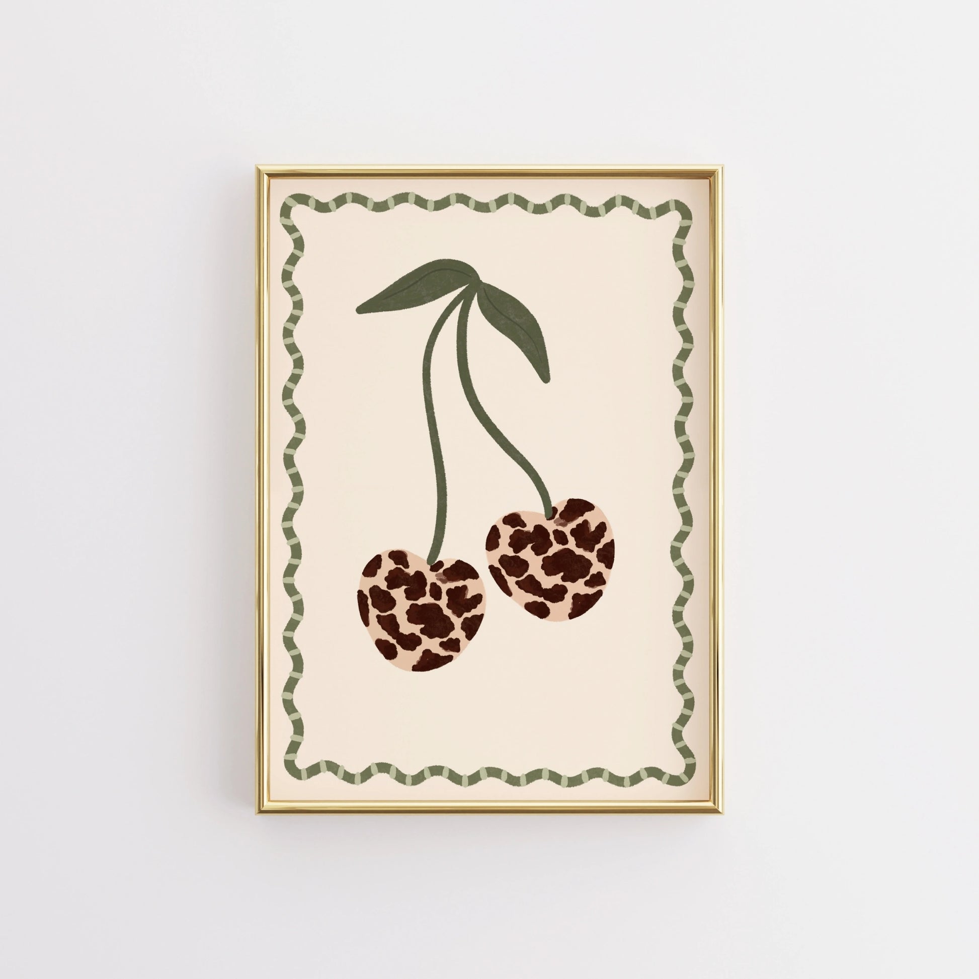 Leopard Print Fruit Poster