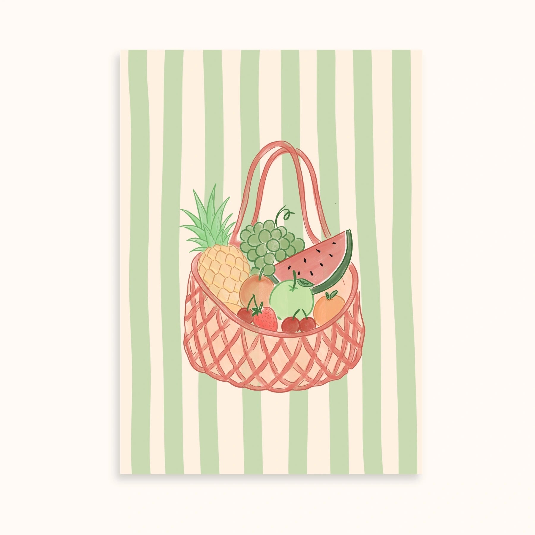 Set di 2 quadri da parete con frutta estiva