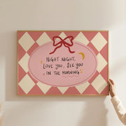 Night Night Love You – Nursery & kids wall art
