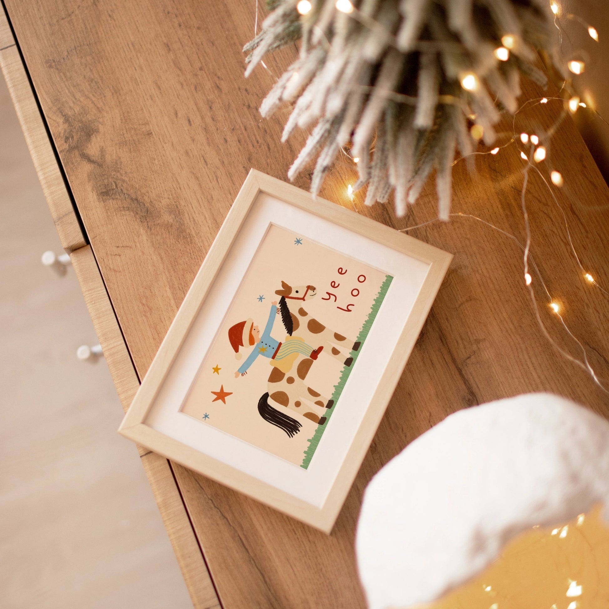 Yeehoo Cowboy Christmas Print