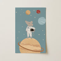 Mouse Astronaut Print
