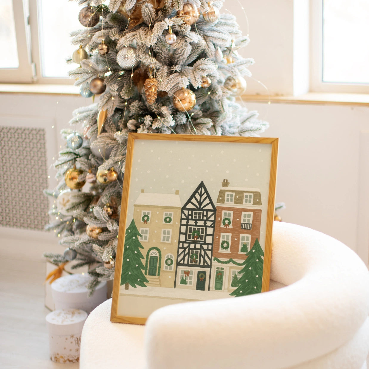 Christmas Village Wall Art