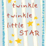 Twinkle Little Star Blue Stars – Nursery & Kids Wall Art