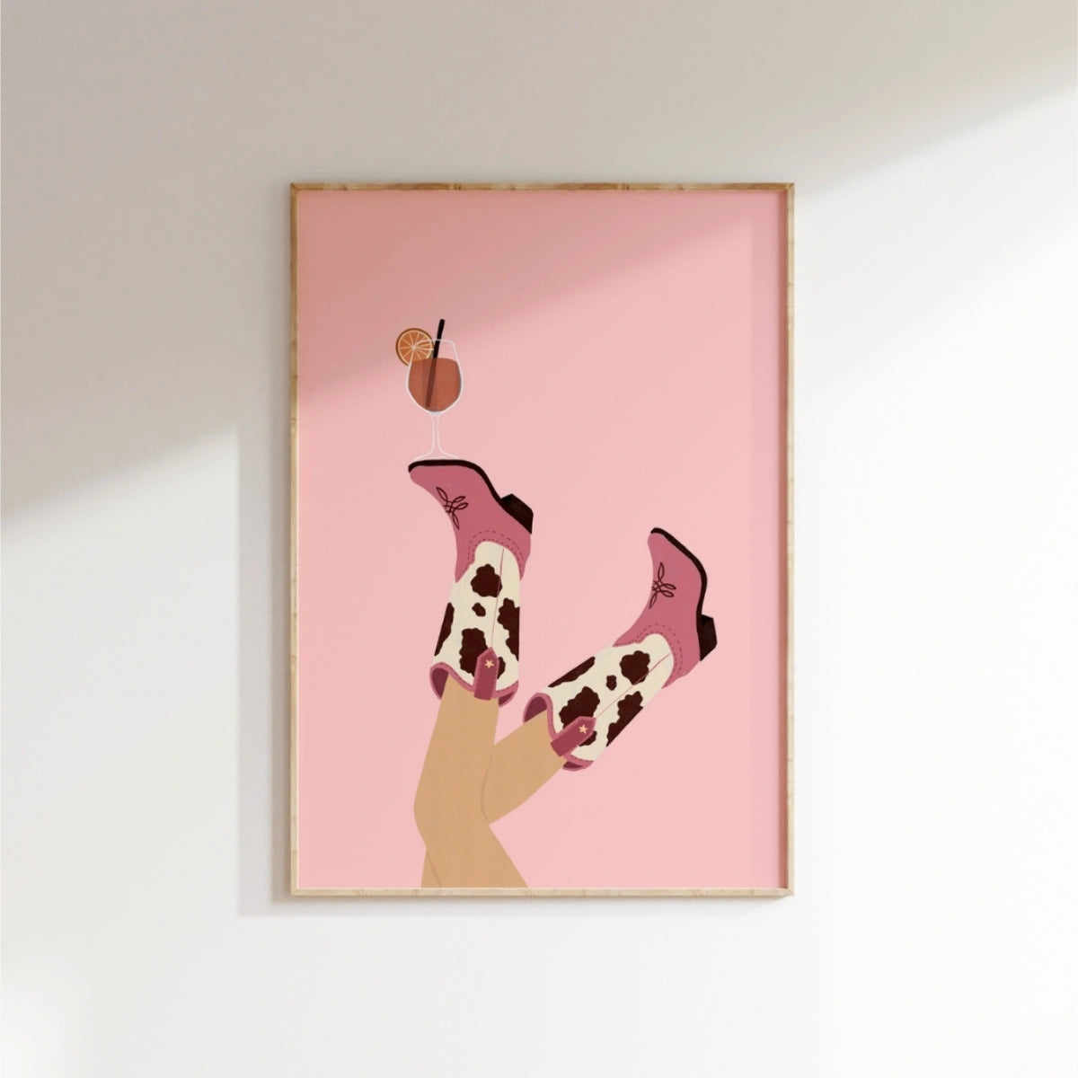 Coastal Cowgirl Boots Wall Art