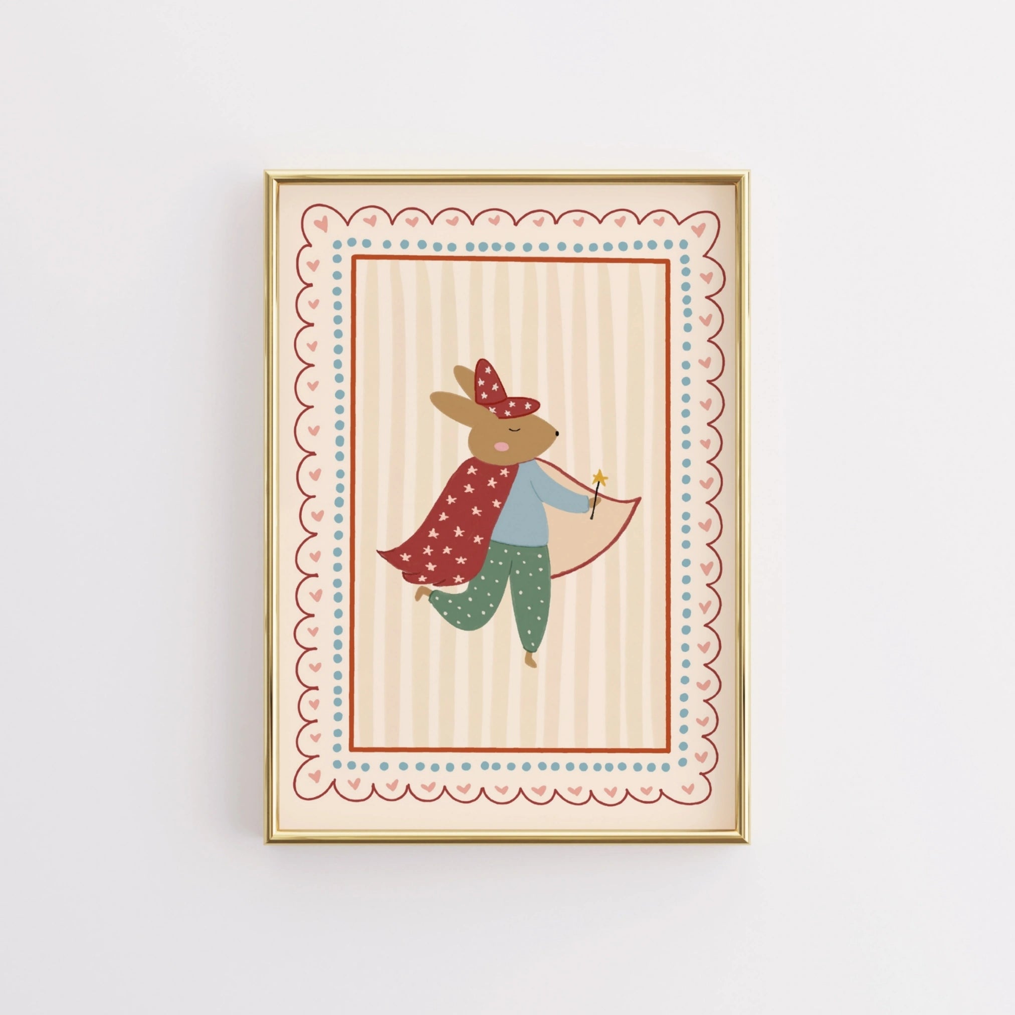 Arte murale Coniglio supereroe