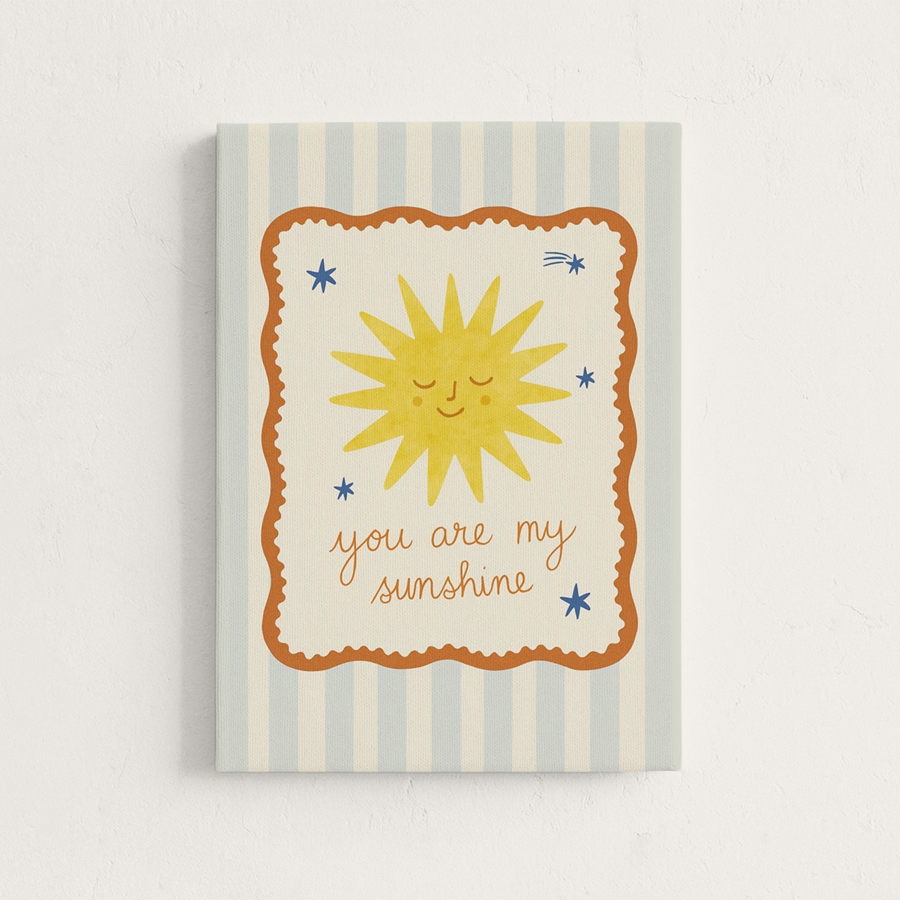 You Are My Sunshine Nursery Canvas Print