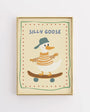 Silly Goose Nursery Wall Art - Funny Duck Print for Kids Room