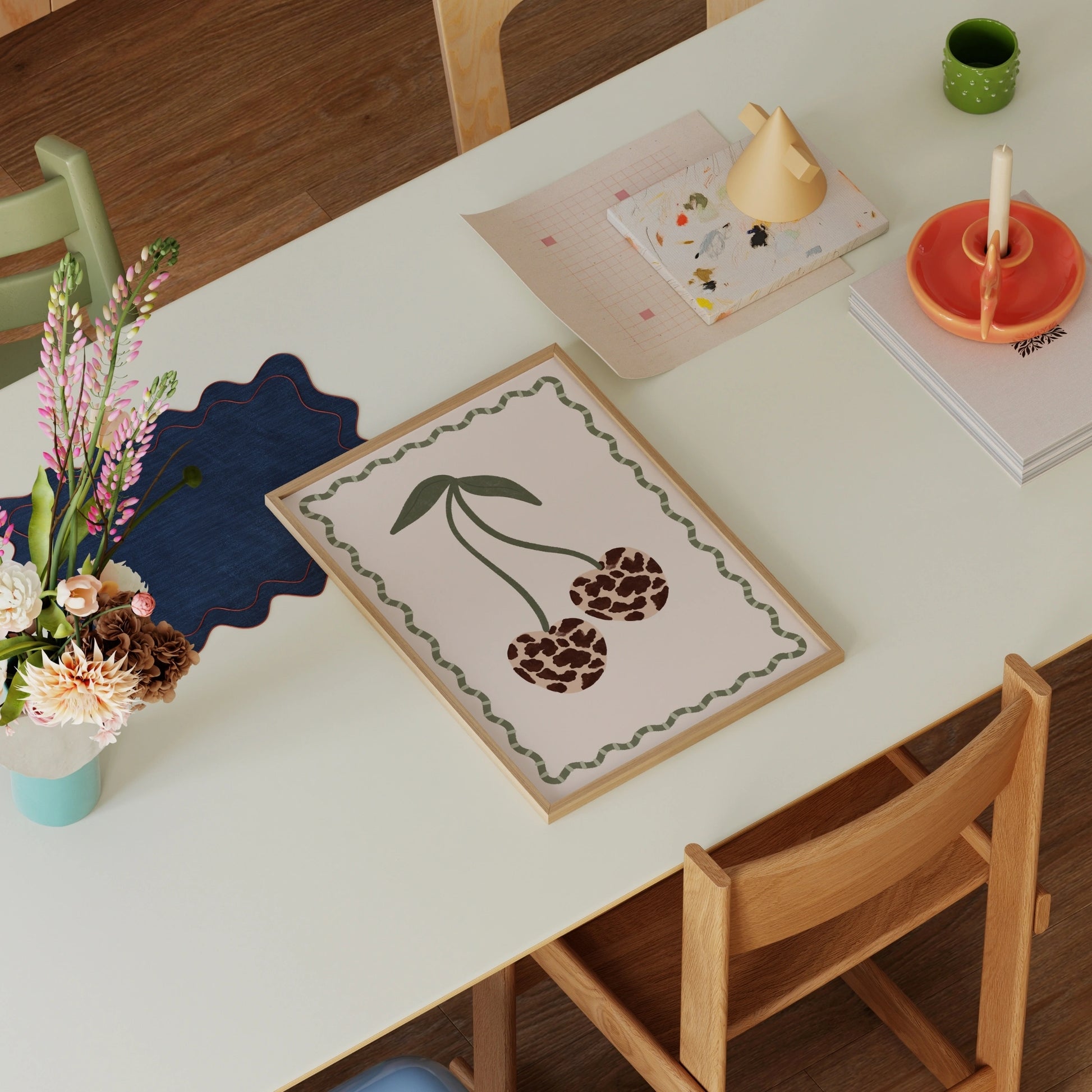 Leopard Print Fruit Poster