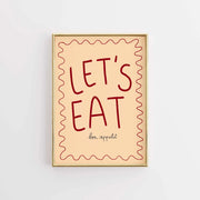 Let’s Eat - Poster da cucina