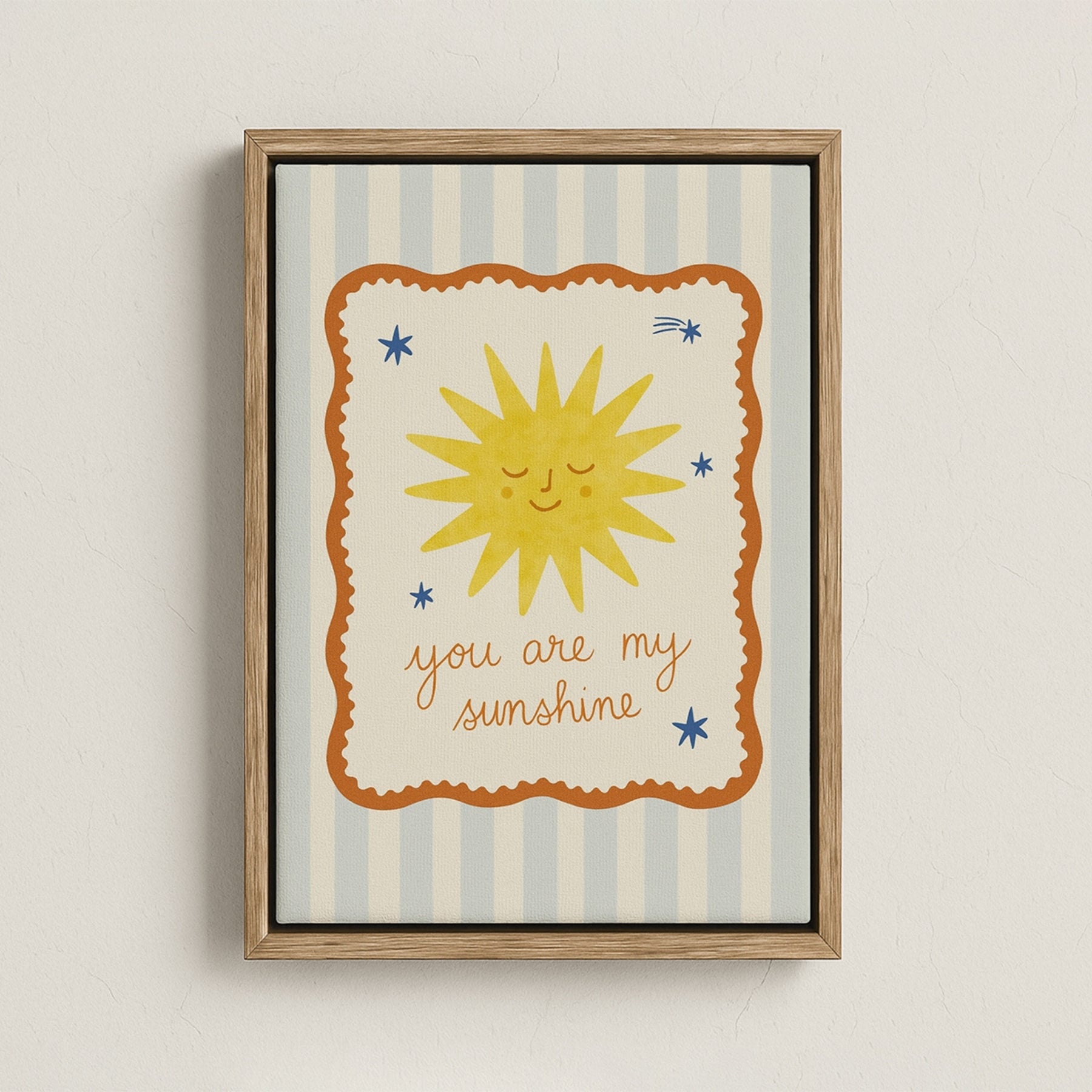You Are My Sunshine Nursery Canvas Print