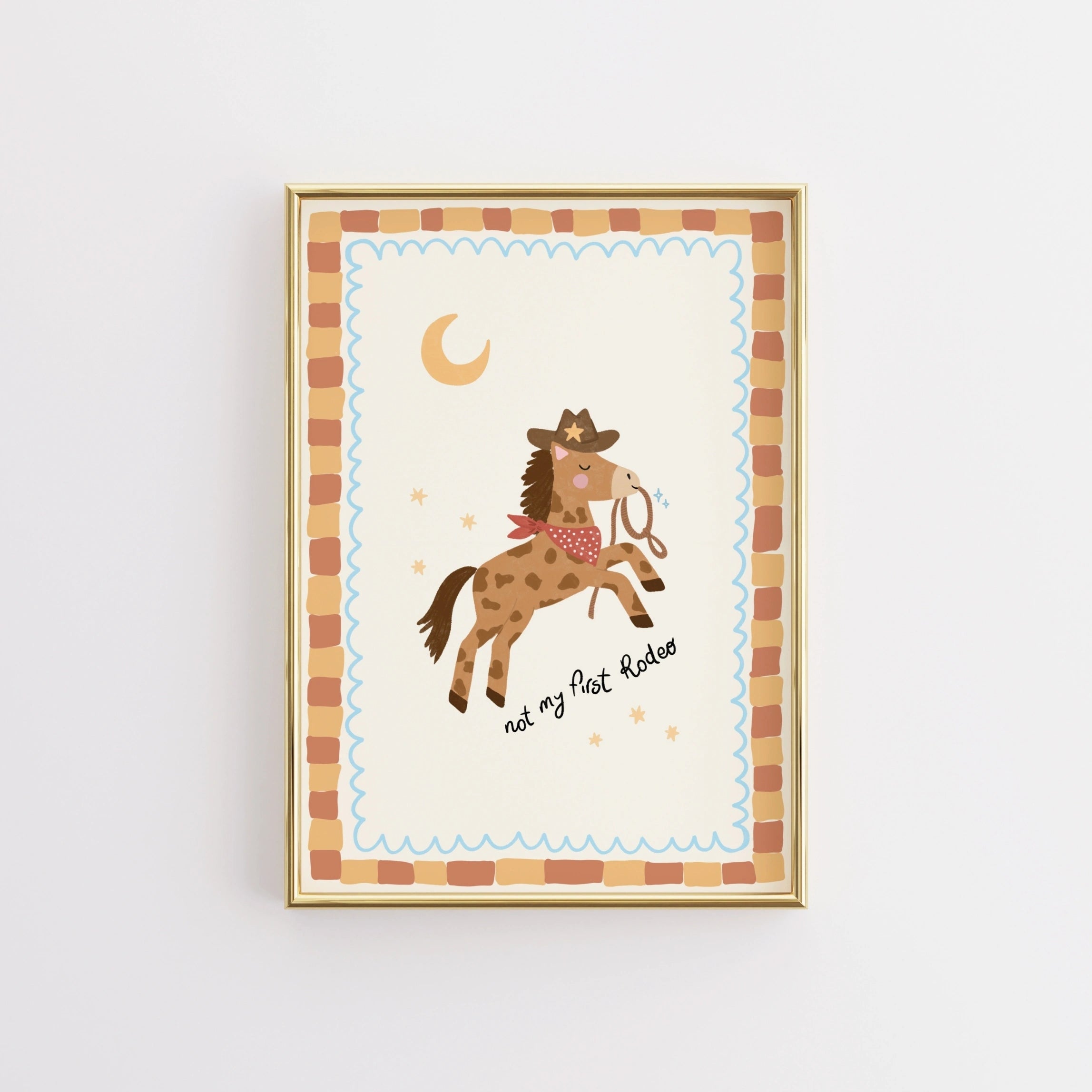 Cowboy Horse Nursery Print