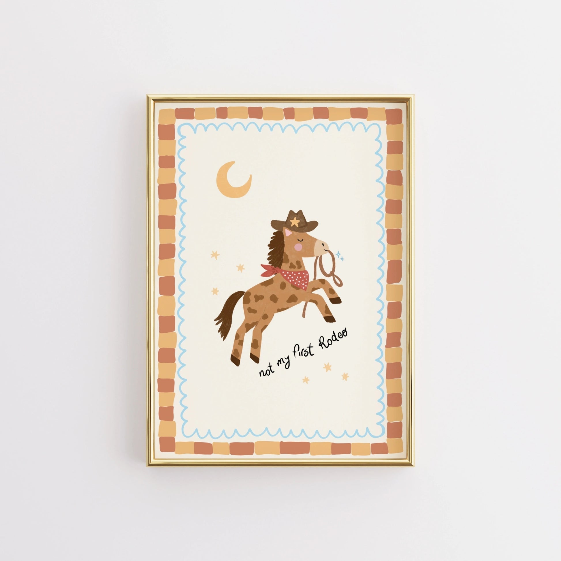 Cowboy Horse Nursery Print