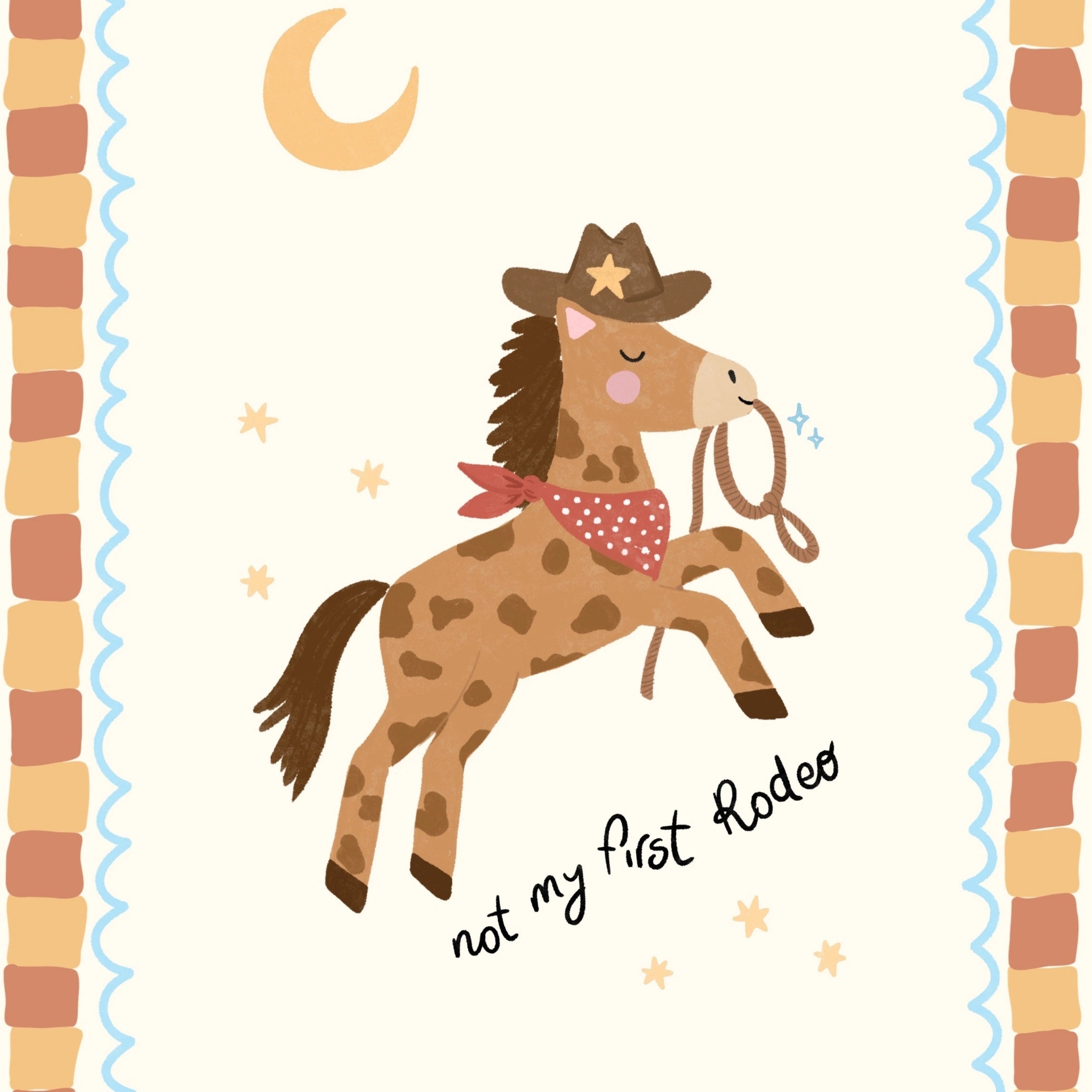 Cowboy Horse Nursery Print