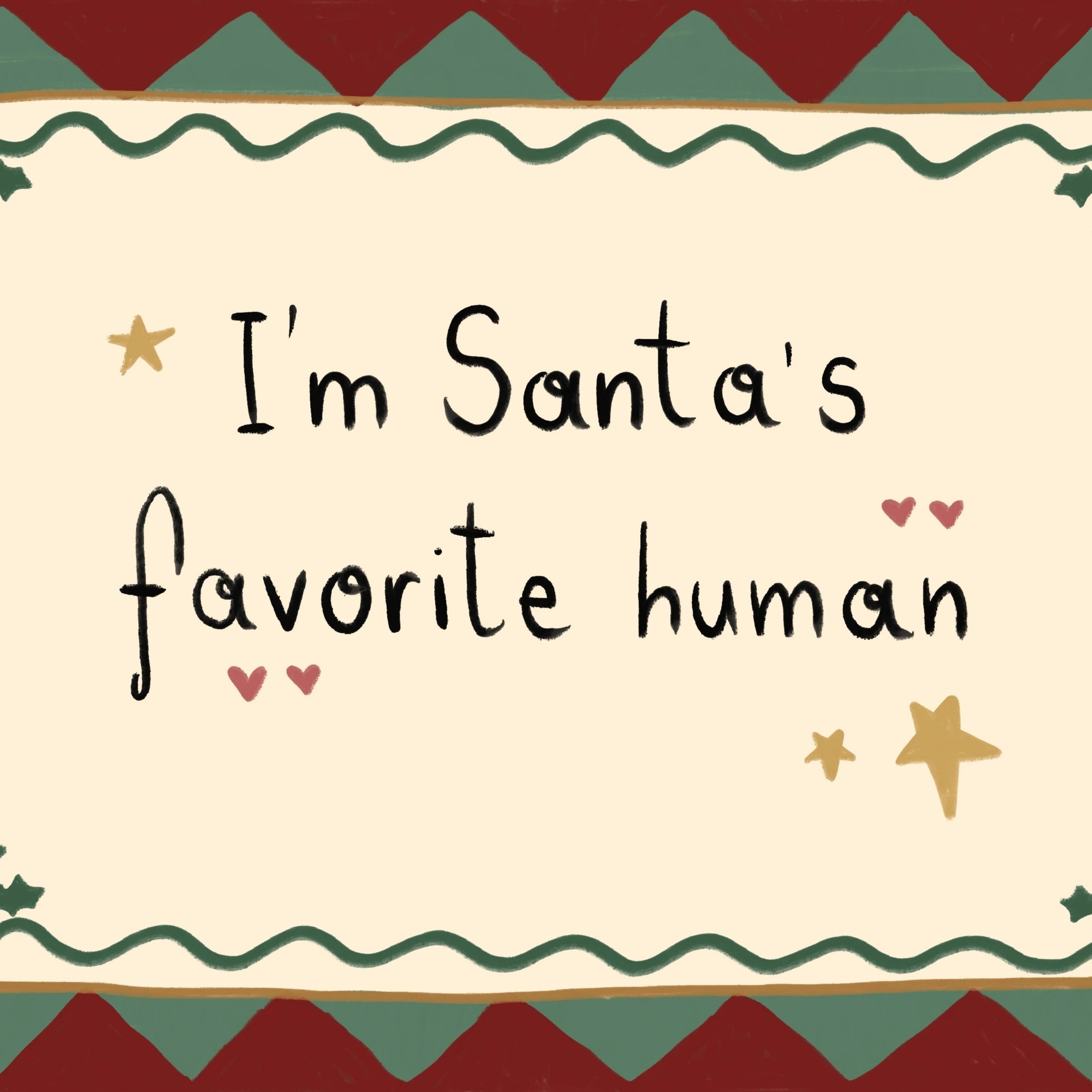 Hand-Drawn Folk Holiday Decor