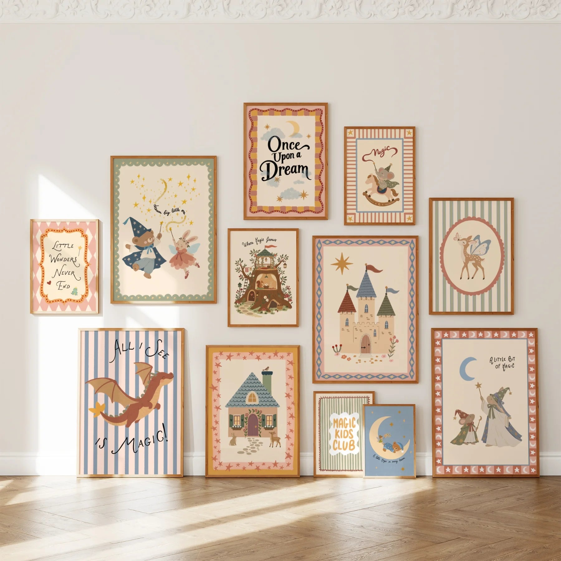 Magical Nursery Wall Art Set – 16 Printable Designs