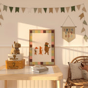 Woodland Friends with Flowers – Nursery & Kids Wall Art