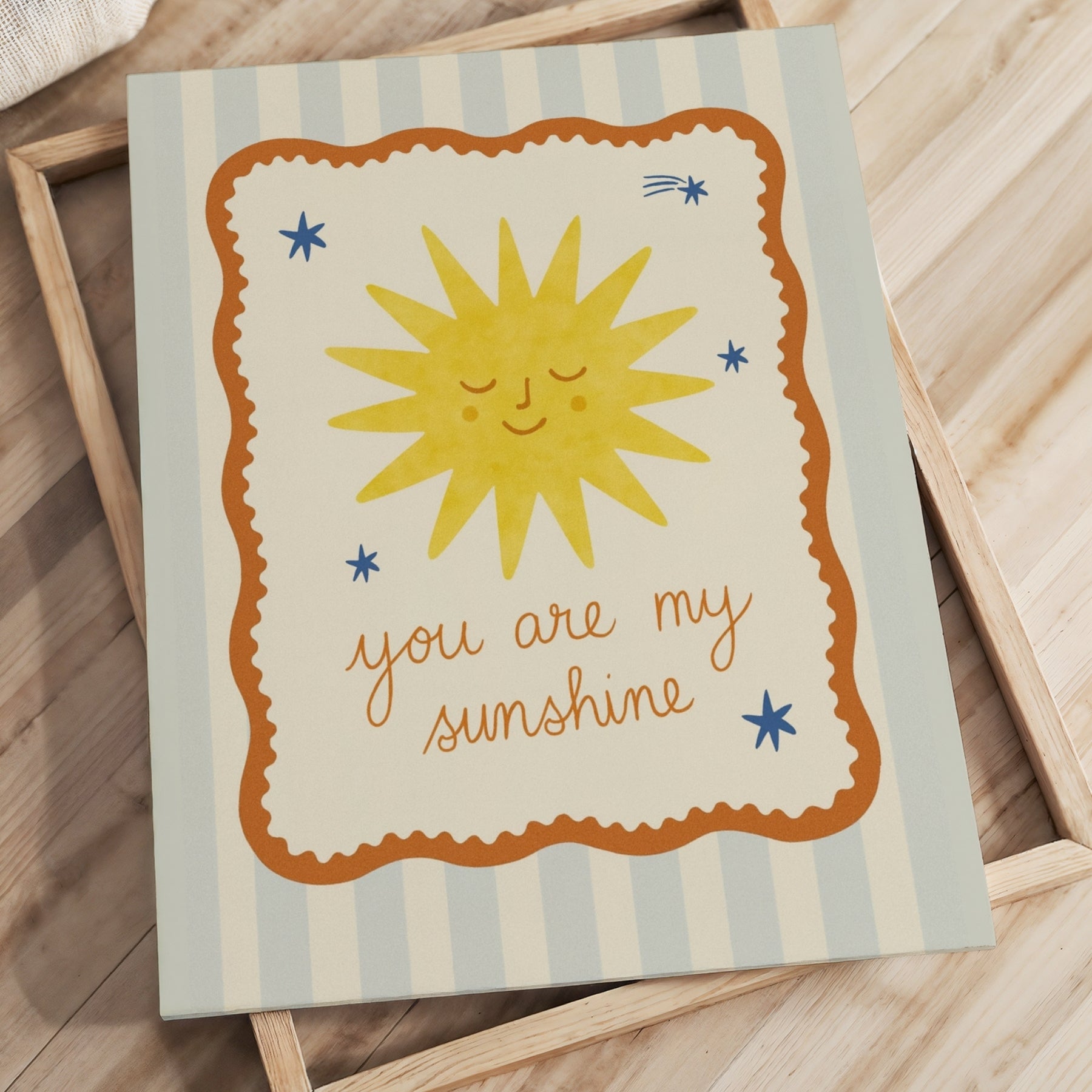 You Are My Sunshine Nursery Canvas Print