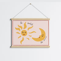 Arte murale francese Sole e Luna