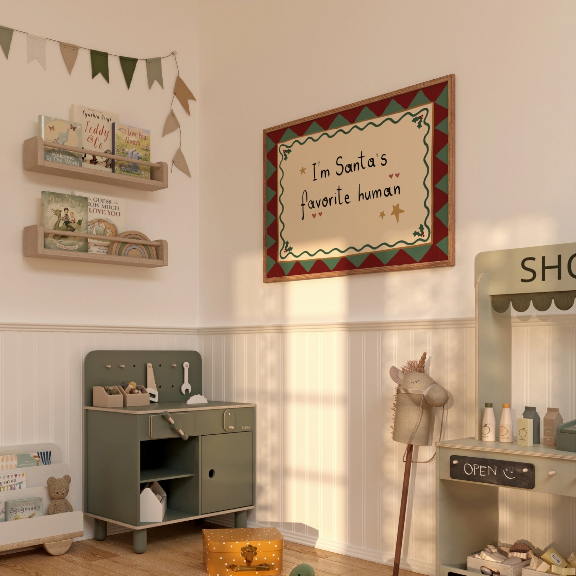 Hand-Drawn Folk Holiday Decor