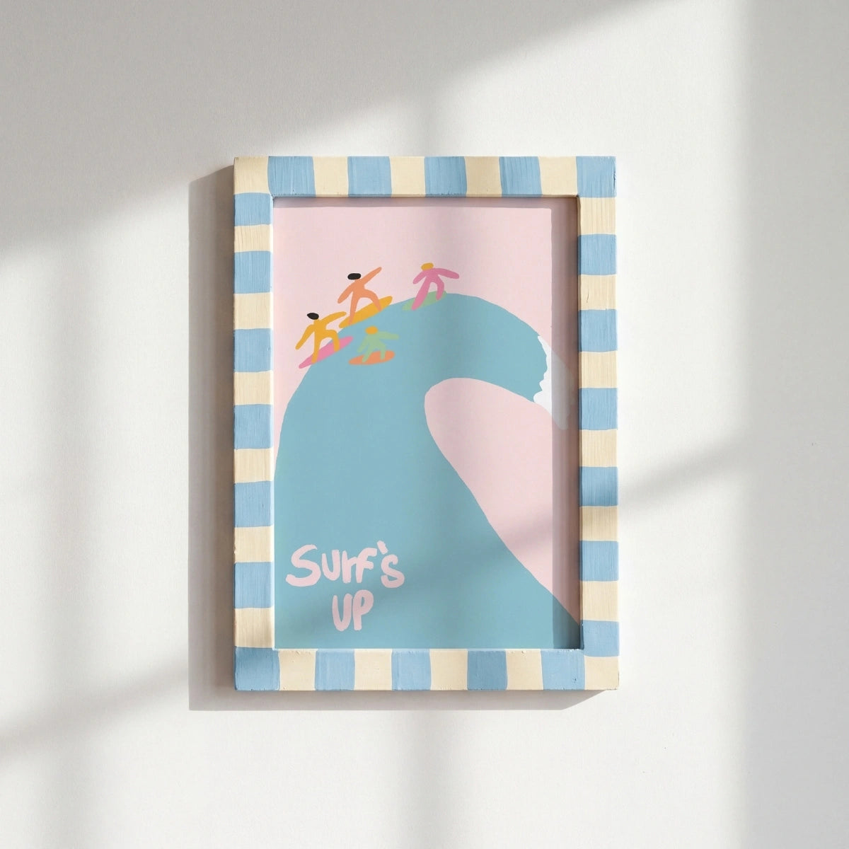 Impression Surf’s Up – Décoration Murale Ludique de Surf, Décoration Murale Côtière