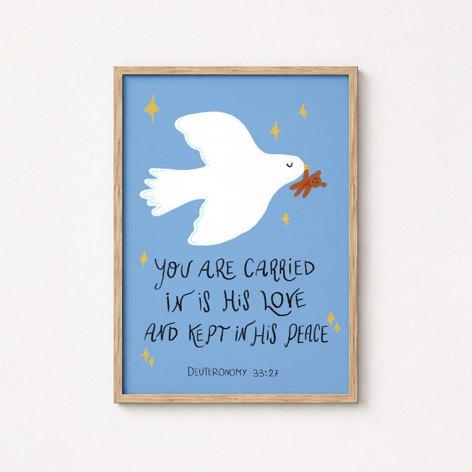 Dove Religious Nursery Poster