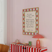 Jeremiah Scripture with Flowers – Christian Wall Art