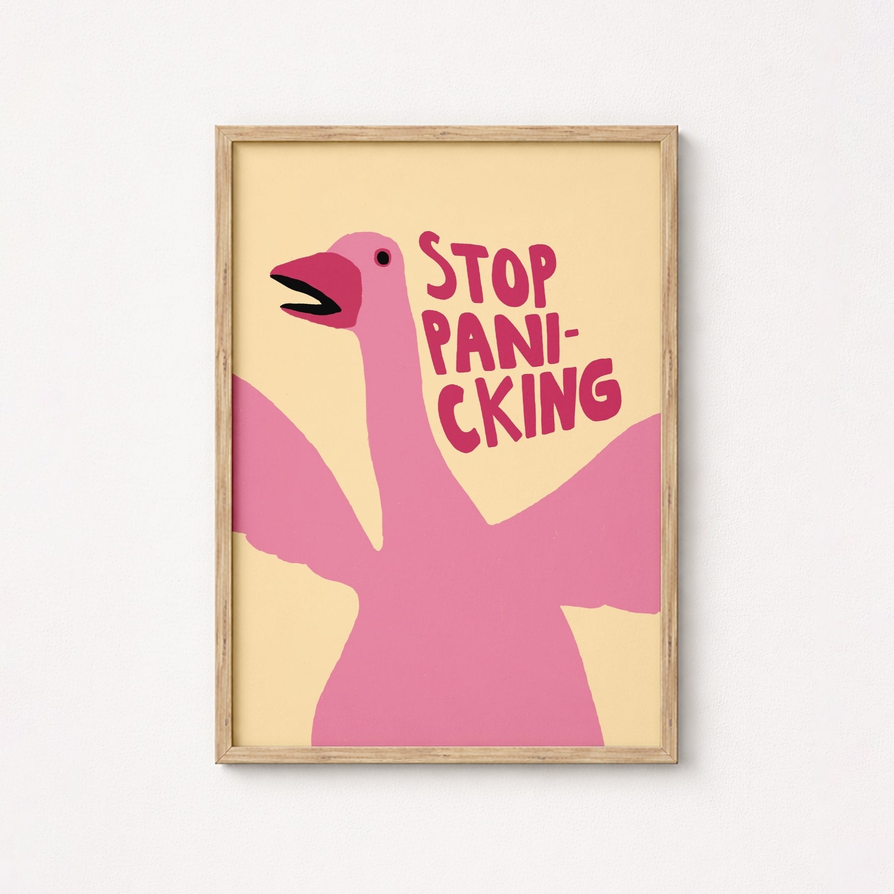 Stop Panicking Wall Art – Funny Goose Poste