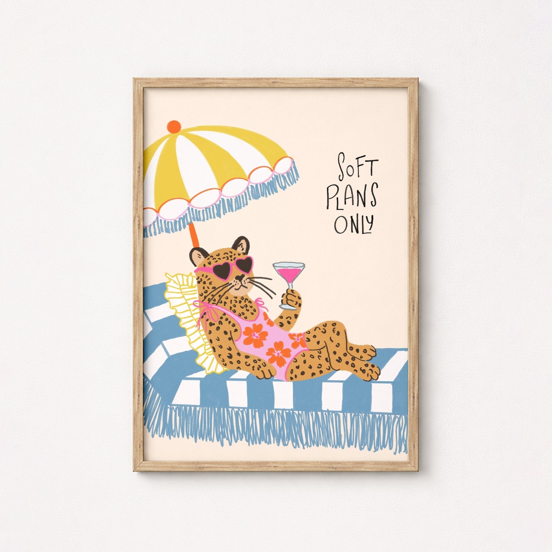Trendy Leopard Beach Print