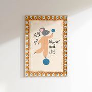 Full of Wonder and Joy Mouse - Nursery & Kids Wall Art