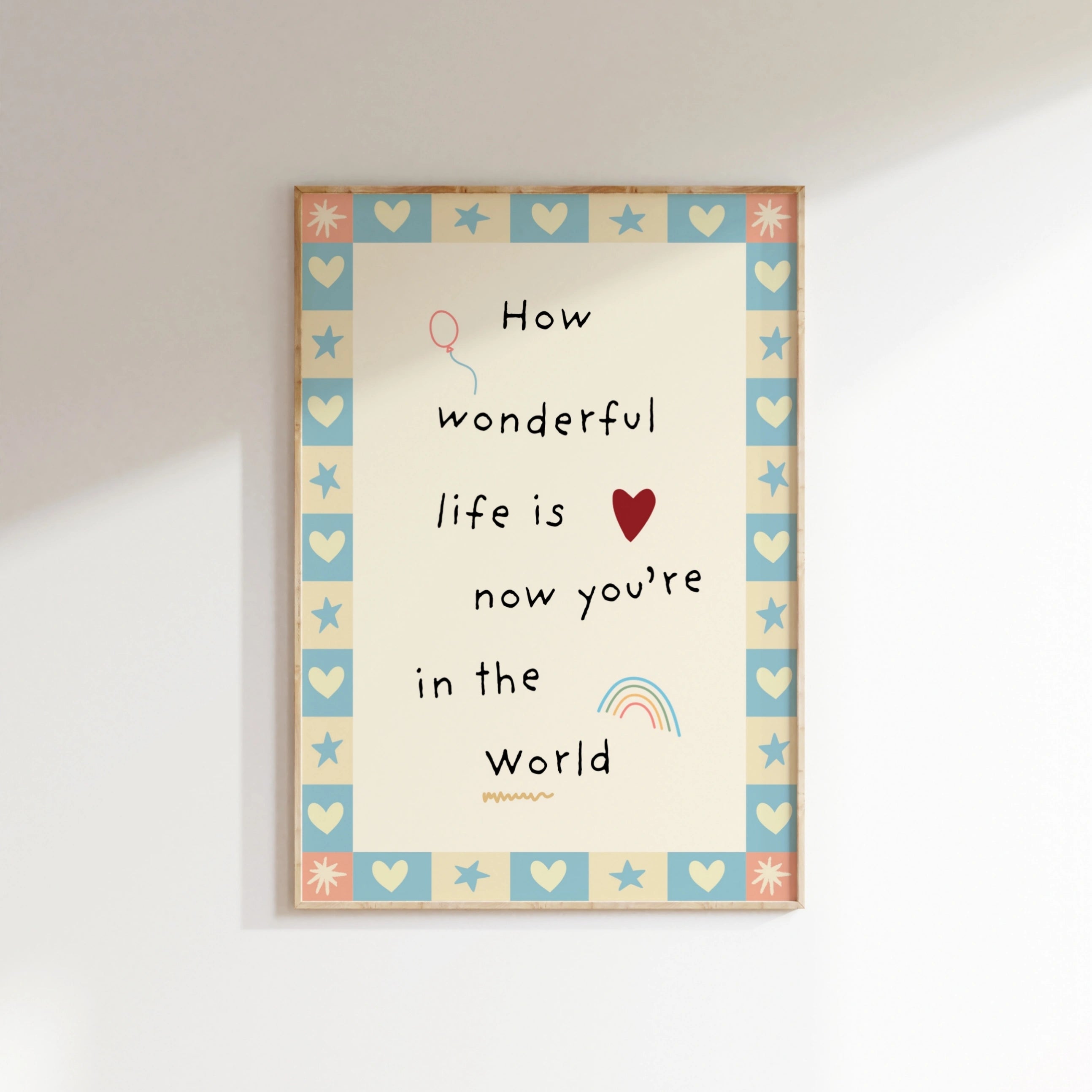 Sweet Folk Nursery Print, Vintage Nursery Decor
