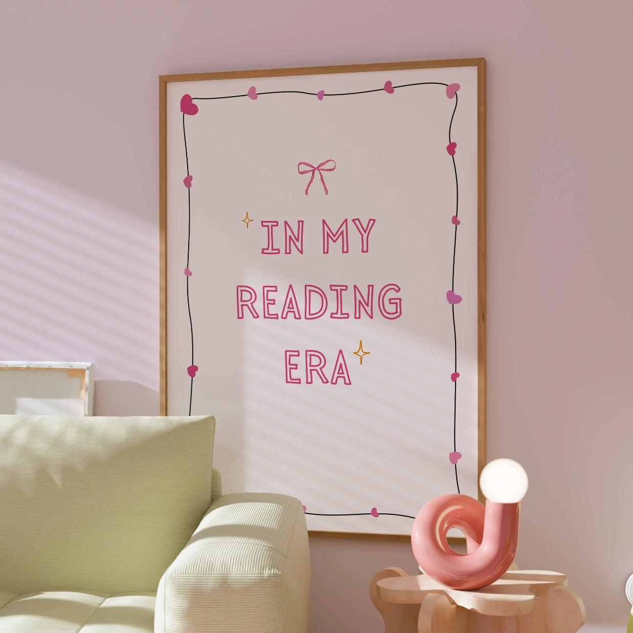 In My Reading Era - Pink Preppy Print