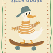 Silly Goose on a Skateboard – Nursery & Kids Wall Art