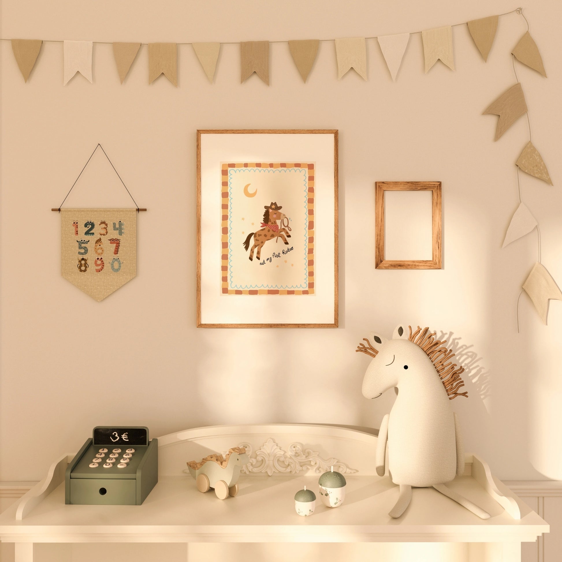 Cowboy Horse Nursery Print