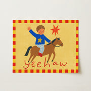 Yeehaw Cowboy on Horseback – Nursery & Kids Wall Art