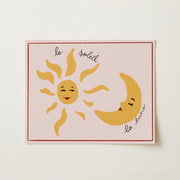 French Sun and Moon – Nursery & kids wall art