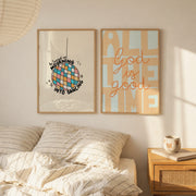 Mourning Into Dancing & God Is Good – Christian Wall Art Set of 2