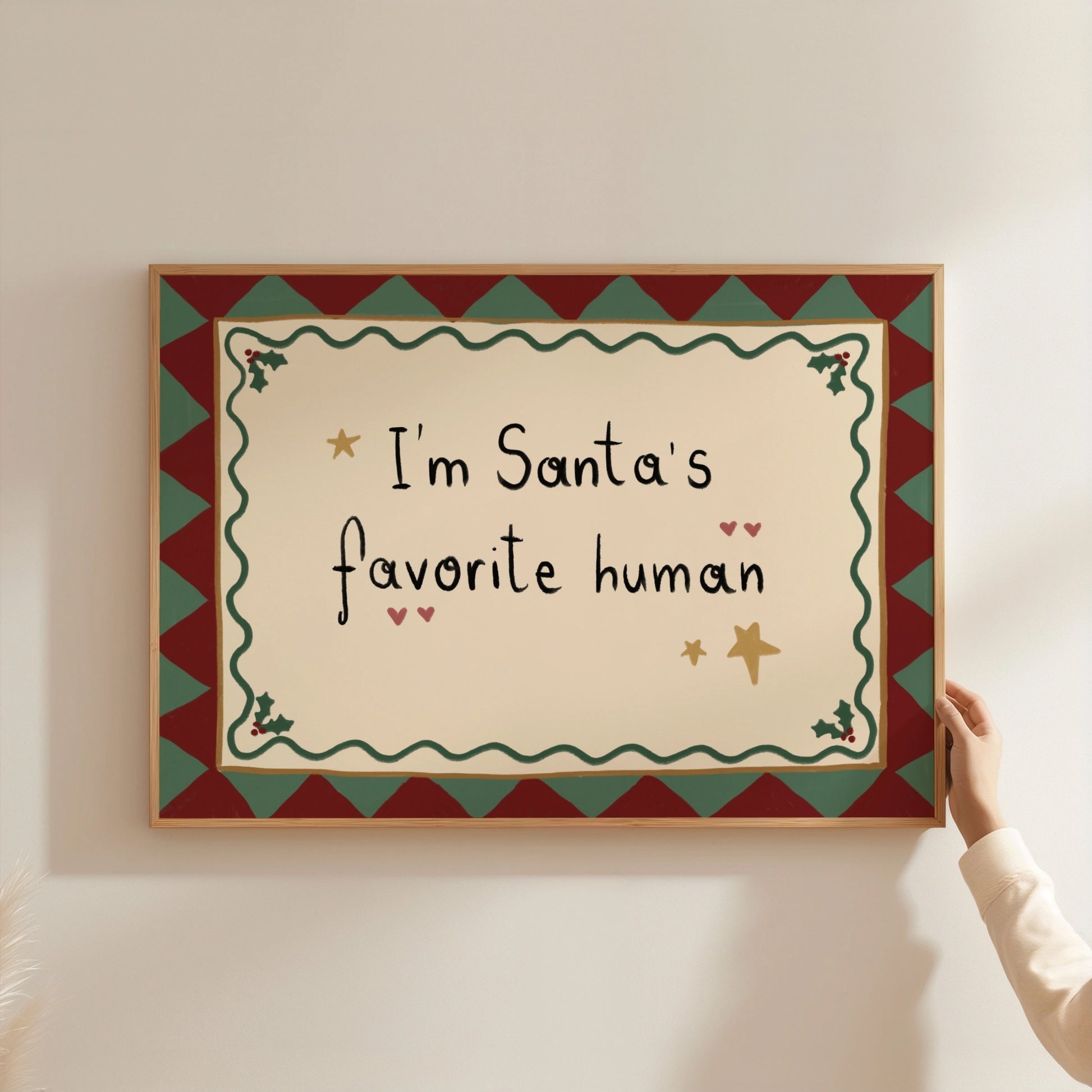 Hand-Drawn Folk Holiday Decor