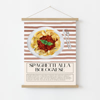 Spaghetti Kitchen Wall Art – Italian Pasta Print, Kitchen Wall Decor