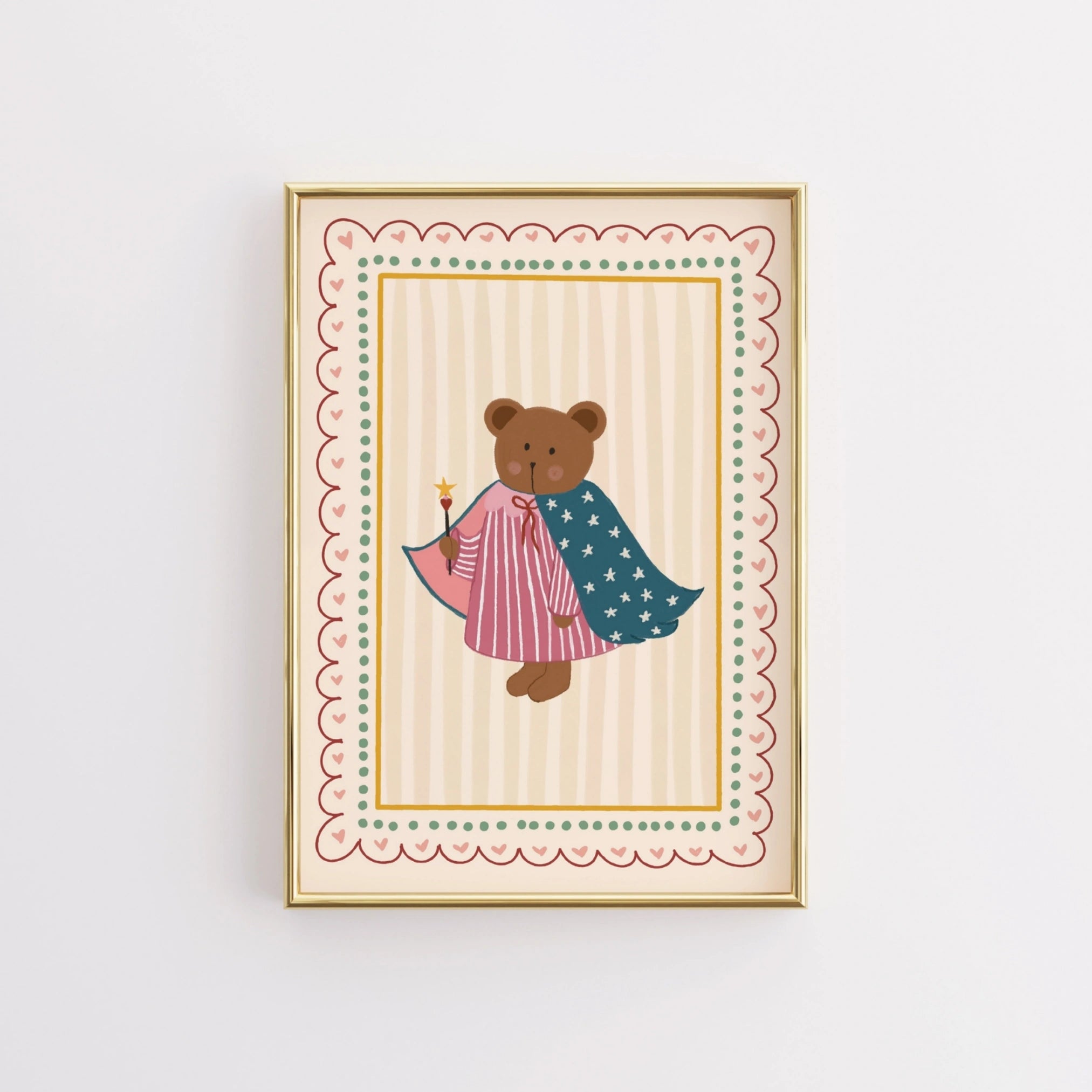 Superhero Teddy Bear Wall Art