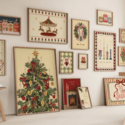 Vintage Christmas Wall Art Set – 20 Printable Designs