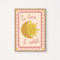 Decorazione da parete per cameretta dei bambini La Lune Le Soleil