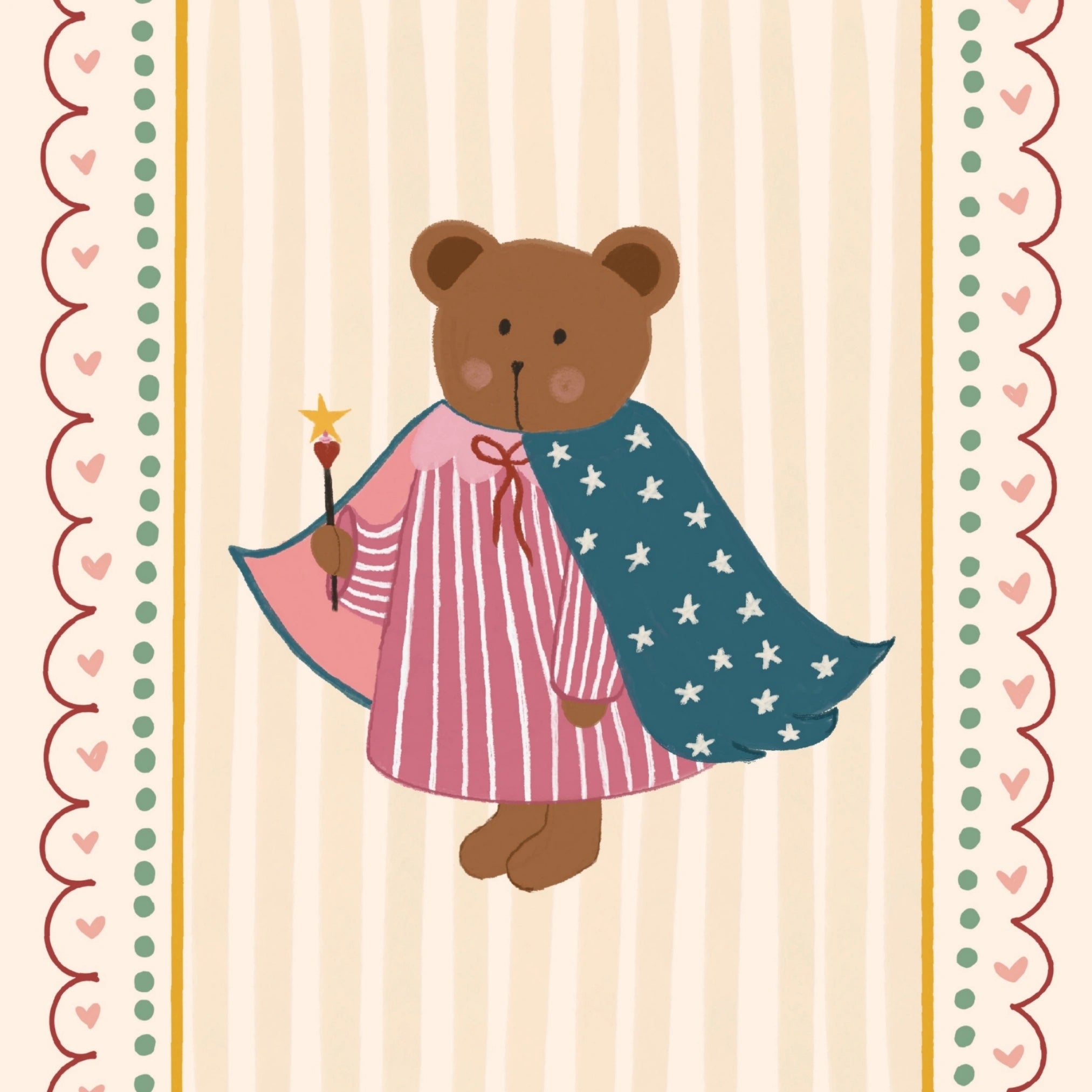 Superhero Teddy Bear Wall Art